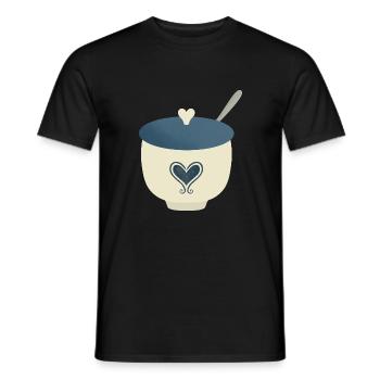 sugar bowl - Men's T-Shirt - black - Front - AI Model Male 178 light (178cm)