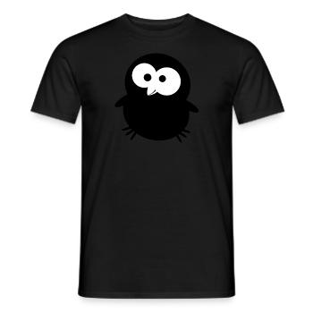 Lustiger Rabe Kraehe Schwarzer - Männer T-Shirt - Schwarz - Vorne - AI Model Male 178 light (178cm)