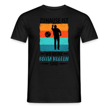 Boule Petanque Boccia Boules - Männer T-Shirt - Schwarz - Vorne - AI Model Male 178 light (178cm)