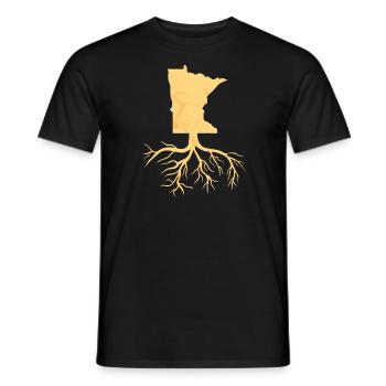 Wurzeln Minnesota Design für stolze Minnesotaner - Männer T-Shirt - Schwarz - Vorne - AI Model Male 178 light (178cm)