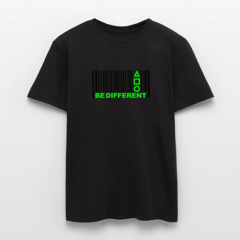 Be Different - Symboles - Barcode - code à barres T-shirt homme