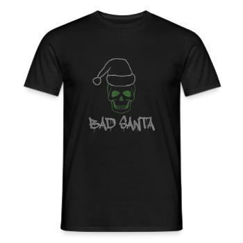 Bad Santa - Men's T-Shirt - black - Front - AI Model Male 178 light (178cm)