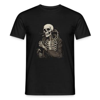 Halloween Skelett - Männer T-Shirt - Schwarz - Vorne - AI Model Male 178 light (178cm)
