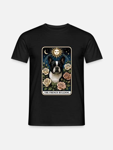 Französische Bulldogge - Männer T-Shirt - Schwarz