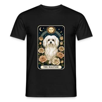 maltesisch - Männer T-Shirt - Schwarz - Vorne - AI Model Male 178 light (178cm)
