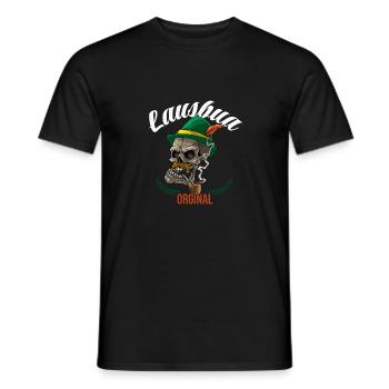 Lausbua Lederhosen - Männer T-Shirt - Schwarz - Vorne - AI Model Male 178 light (178cm)