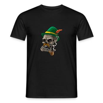 Lausbua Lausbub Lederhosen Trachten - Men's T-Shirt - black - Front - AI Model Male 178 light (178cm)
