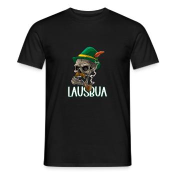 Lausbua Lausbub Lederhosen Trachten - Männer T-Shirt - Schwarz - Vorne - AI Model Male 178 light (178cm)
