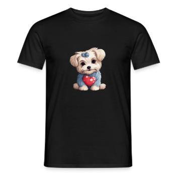 Yorkie Yorkshire Terrier Hundeliebhaber - Männer T-Shirt - Schwarz - Vorne - AI Model Male 178 light (178cm)