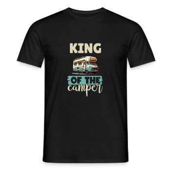 Camping-Liebhaber Wohnmobil für den Außenbereich - Männer T-Shirt - Schwarz - Vorne - AI Model Male 178 light (178cm)