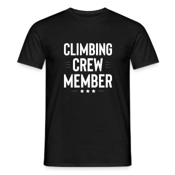 Climbing Crew - Men's T-Shirt - black - Front - AI Model Male 178 light (178cm)