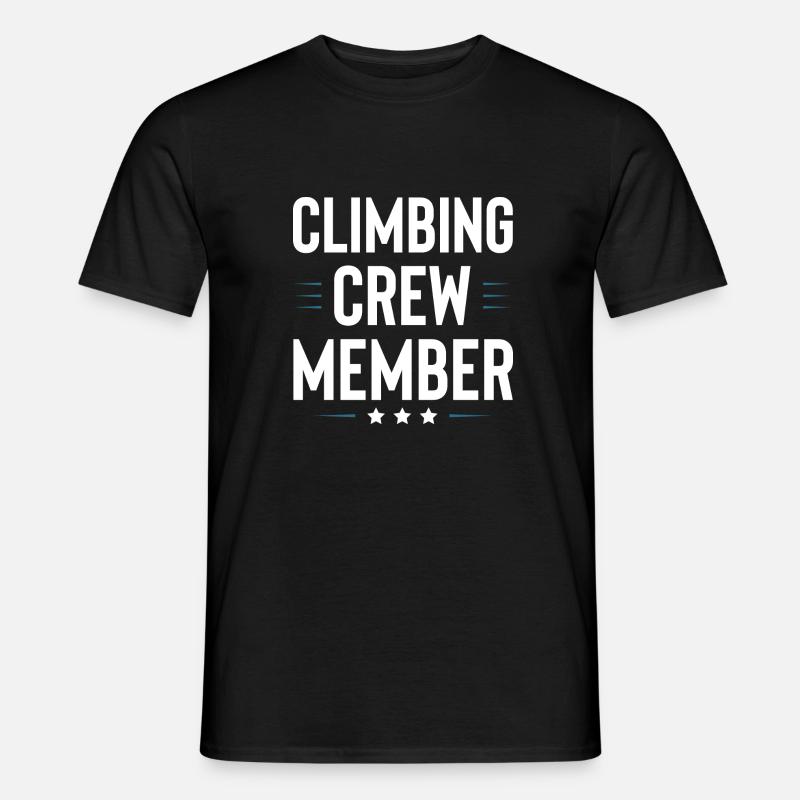 Climbing Crew - Männer T-Shirt - Schwarz