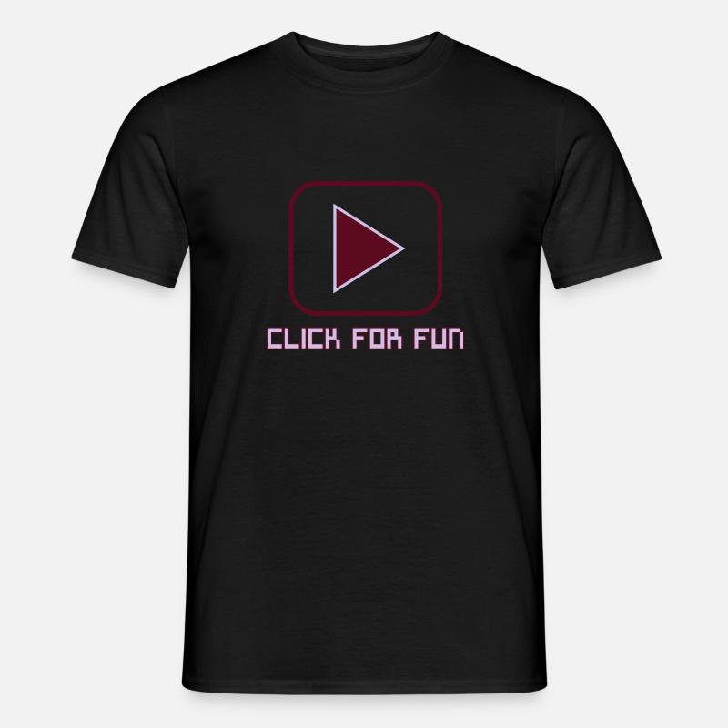 CLICK FOR FUN V1 - T-shirt homme - noir