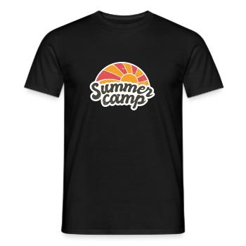 Summer camp Clothing Shirt Cap Cup - Men's T-Shirt - black - Front - AI Model Male 178 light (178cm)
