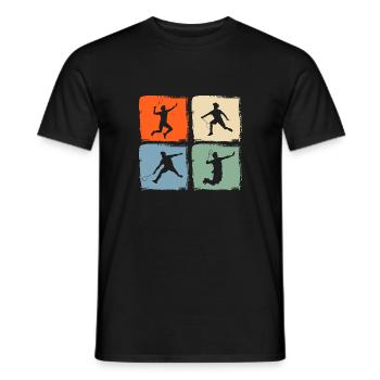Federball Badminton - T-shirt homme - noir - Devant - AI Model Male 178 light (178cm)