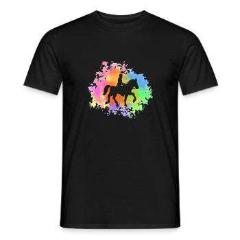 Cheval - T-shirt homme - noir - Devant - AI Model Male 178 light (178cm)