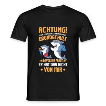 Schulanfang Einschulung 1 Klasse Grundschule - Männer T-Shirt - Schwarz - Vorne - AI Model Male 178 light (178cm)