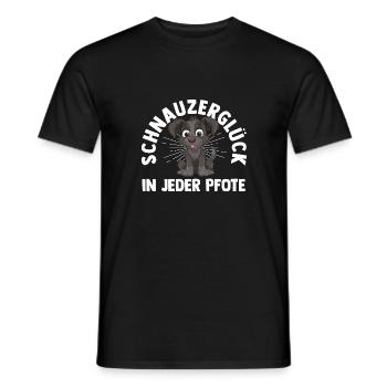 Chien Schnauzer Schnauzer géant - T-shirt homme - noir - Devant - AI Model Male 178 light (178cm)