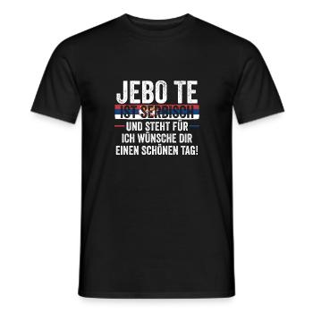 Serbe Serbe Serbie - T-shirt homme - noir - Devant - AI Model Male 178 light (178cm)