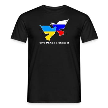 Peace - Men's T-Shirt - black - Front - AI Model Male 178 light (178cm)