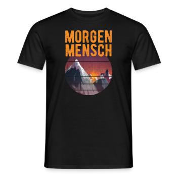 Early Riser Morning Person - Men's T-Shirt - black - Front - AI Model Male 178 light (178cm)