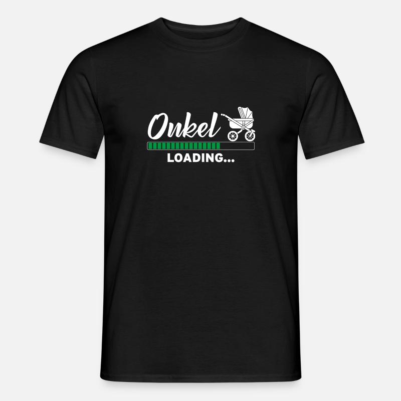 Onkel loading - Männer T-Shirt - Schwarz