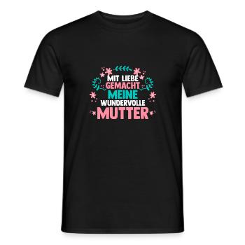 Mom Mother's Day Mom - Men's T-Shirt - black - Front - AI Model Male 178 light (178cm)
