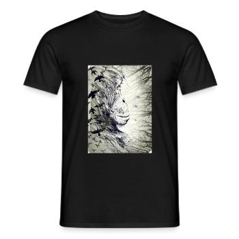 Orang-Utan - Männer T-Shirt - Schwarz - Vorne - AI Model Male 178 light (178cm)