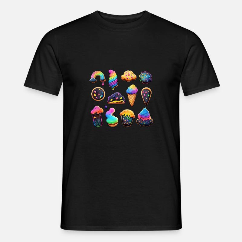 KEKSE - EISCREME - Männer T-Shirt - Schwarz