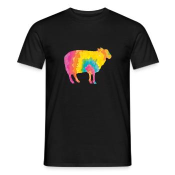 Shepherd Sheep - Men's T-Shirt - black - Front - AI Model Male 178 light (178cm)