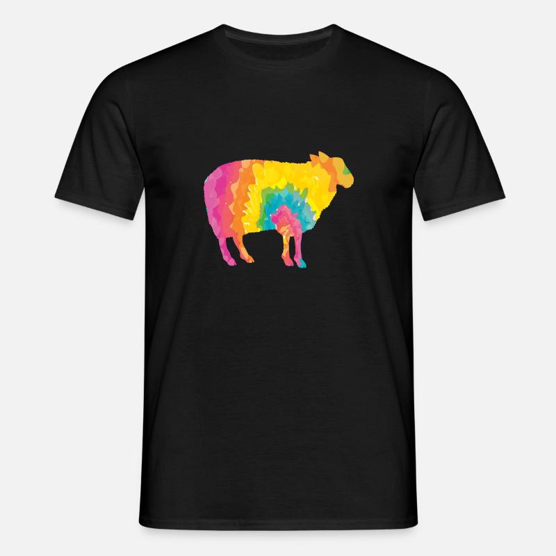 Schäfer Schaf - Männer T-Shirt - Schwarz