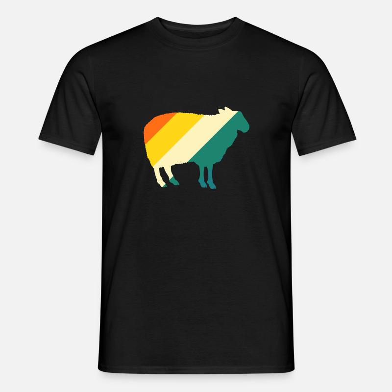 Schäfer Schaf - Männer T-Shirt - Schwarz