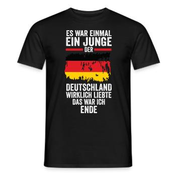 Deutschland Deutscher Deutsches - Männer T-Shirt - Schwarz - Vorne - AI Model Male 178 light (178cm)
