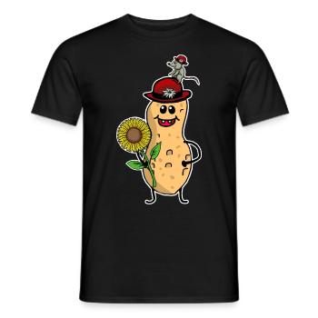Cacahuètes Cacahuètes Cadeau d’anniversaire d’anniversaire - T-shirt homme - noir - Devant - AI Model Male 178 light (178cm)