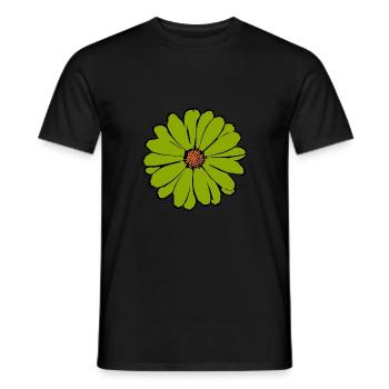 Fleur verte, fleur verte, fleurs vertes, jour de la Saint-Patrick - T-shirt homme - noir - Devant - AI Model Male 178 light (178cm)