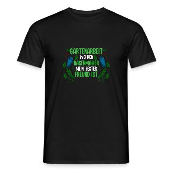 Gardener Hobby Gardener Garden - Men's T-Shirt - black - Front - AI Model Male 178 light (178cm)