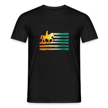 Cheval - T-shirt homme - noir - Devant - AI Model Male 178 light (178cm)