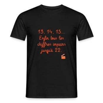 Kaameløtt - Réplique Culte - Citation Perceval - T-shirt homme - noir - Devant - AI Model Male 178 light (178cm)