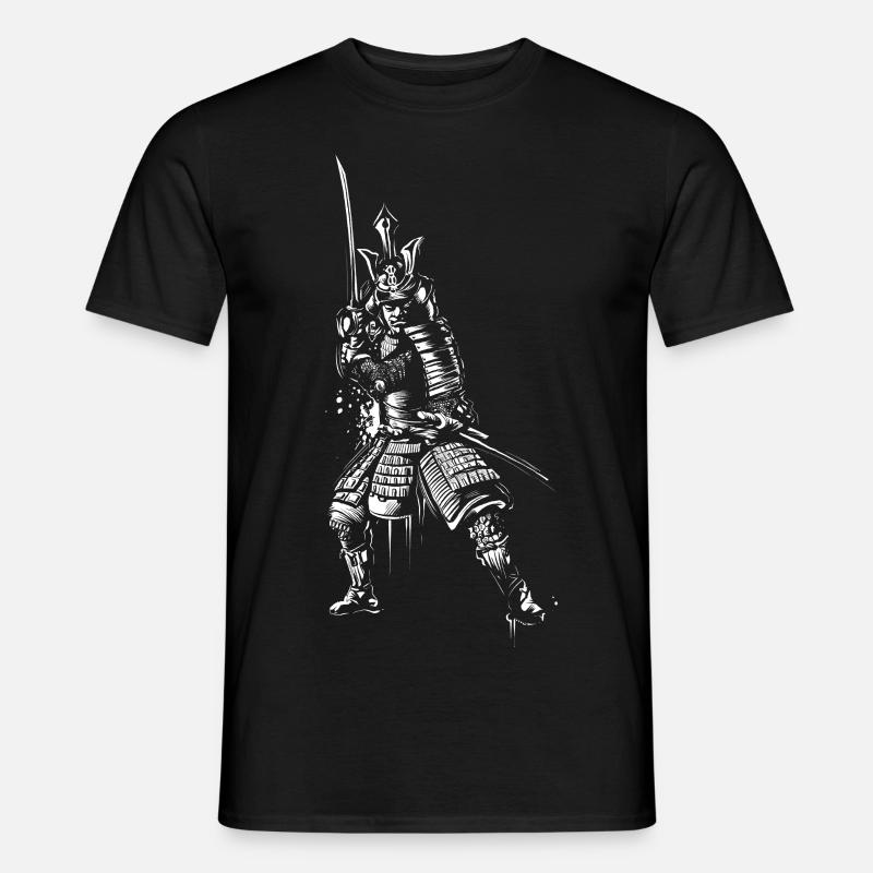 Samurai - Männer T-Shirt - Schwarz