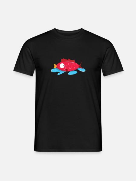 Fish without water - Men's T-Shirt - black