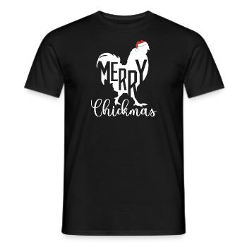 Chicken Chicken Christmas Christmas Xmas Gift - Men's T-Shirt - black - Front - AI Model Male 178 light (178cm)