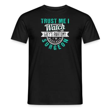 Médecin de série - T-shirt homme - noir - Devant - AI Model Male 178 light (178cm)