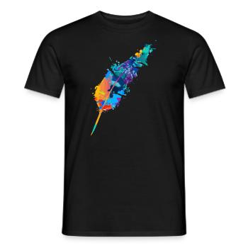 ressort - T-shirt homme - noir - Devant - AI Model Male 178 light (178cm)