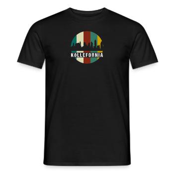 T-shirt I de Cologne en Californie avec la cathédrale de Cologne Skyline - T-shirt homme - noir - Devant - AI Model Male 178 light (178cm)