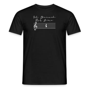 Musiciens et musique Professeur T - Chemise - T-shirt homme - noir - Devant - AI Model Male 178 light (178cm)