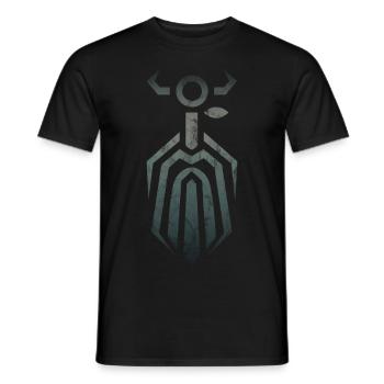 Odin God Asgard Nordique Viking Pagan Viking - T-shirt homme - noir - Devant - AI Model Male 178 light (178cm)