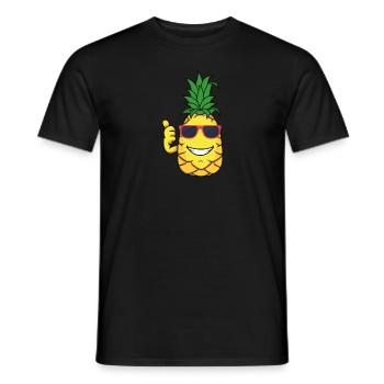 Ananas - T-shirt homme - noir - Devant - AI Model Male 178 light (178cm)