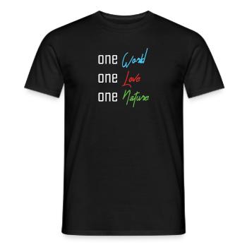 Sustainability - Nachhaltigkeit - Männer T-Shirt - Schwarz - Vorne - AI Model Male 178 light (178cm)