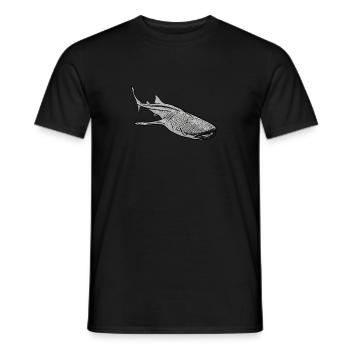 Whale shark - Men's T-Shirt - black - Front - AI Model Male 178 light (178cm)