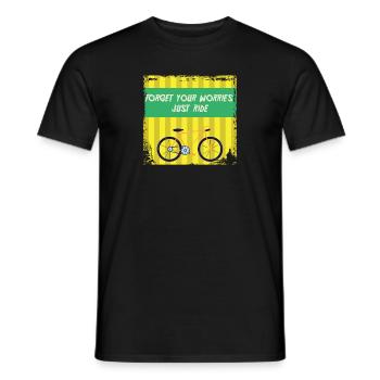 Bicycle - Men's T-Shirt - black - Front - AI Model Male 178 light (178cm)